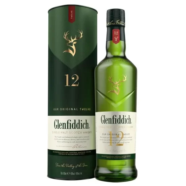 Glenfiddich12 Year Old Single Malt Scotch Whisky