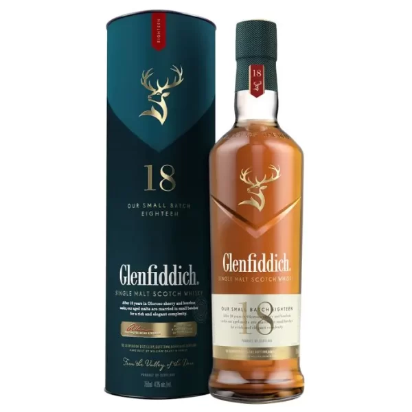 Glenfiddich 18 Year Old Single Malt Scotch Whisky